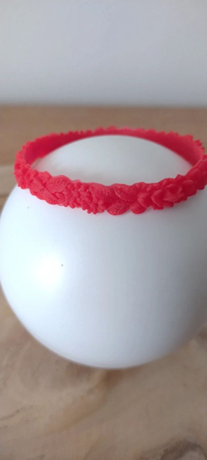 Bracelet silicone boho fleurs 3D - photo numéro 10