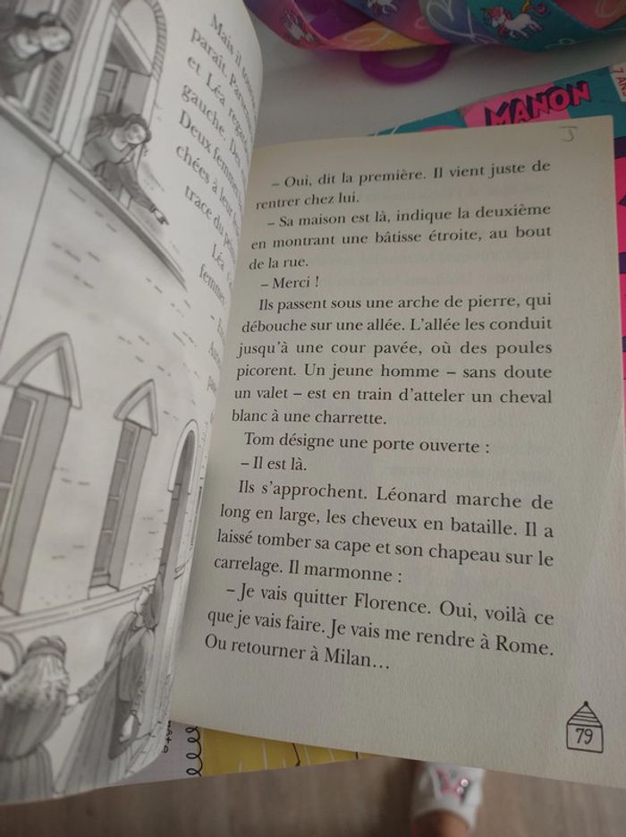 Livre La cabane magique tome 33 : Le secret de Léonard de Vinci - photo numéro 2