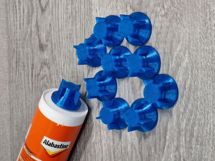 10 bouchons Bleus pour cartouche de silicone / colle / mastic
