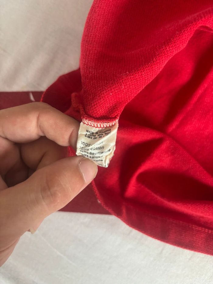 Polo Lacoste, femme rouge manches longues taille S/M vintage - photo numéro 6