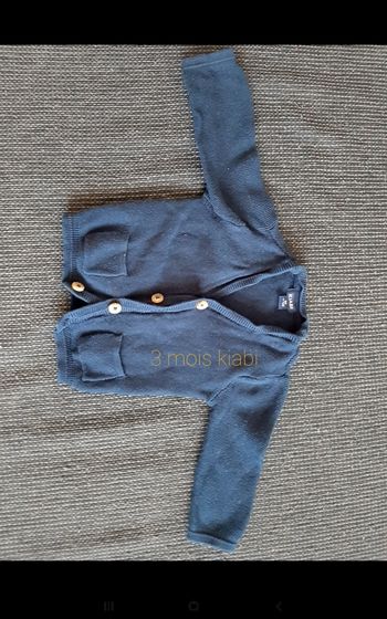 Gilet bébé marine