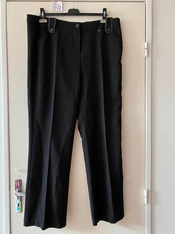 Pantalon droit noir 48 NEUF