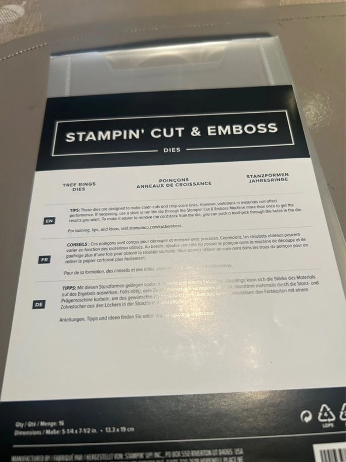 Lot Cercle de la nature Stampin’up! - photo numéro 4