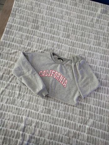 Sweat large ample court gris Shein taille S