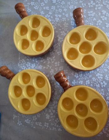 4 poêlons à escargots