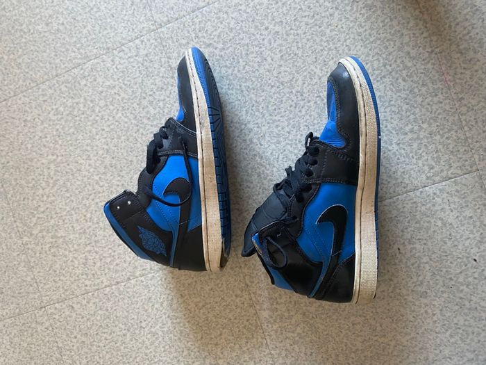 Chaussure Nike Air, Jordan bleu et noir - photo numéro 2