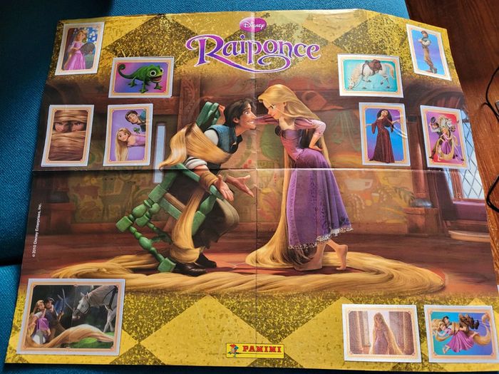 Album Panini Raiponce complet + poster Disney collection autocollants stickers princesse - photo numéro 11