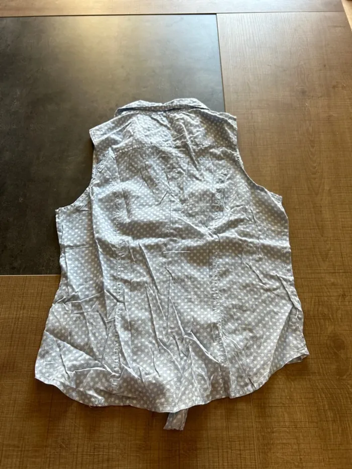 Chemisier femme sans manche à pois, taille M, Jennyfer - photo numéro 3