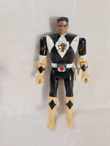 À saisir : figurine retro " Power Rangers noir " , bandaï , 1993 !