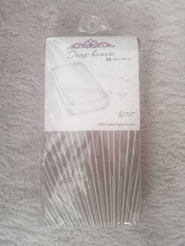 🎀Drap housse 2 places imprimé neuve 100% coton 🎀
