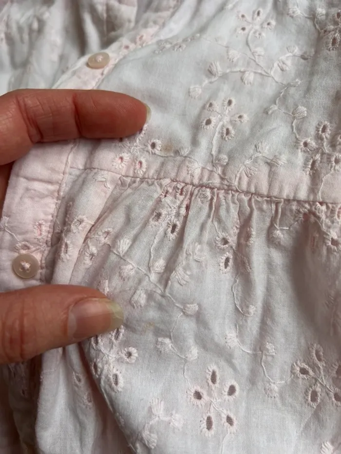 Robe broderie rose 24 mois - photo numéro 6