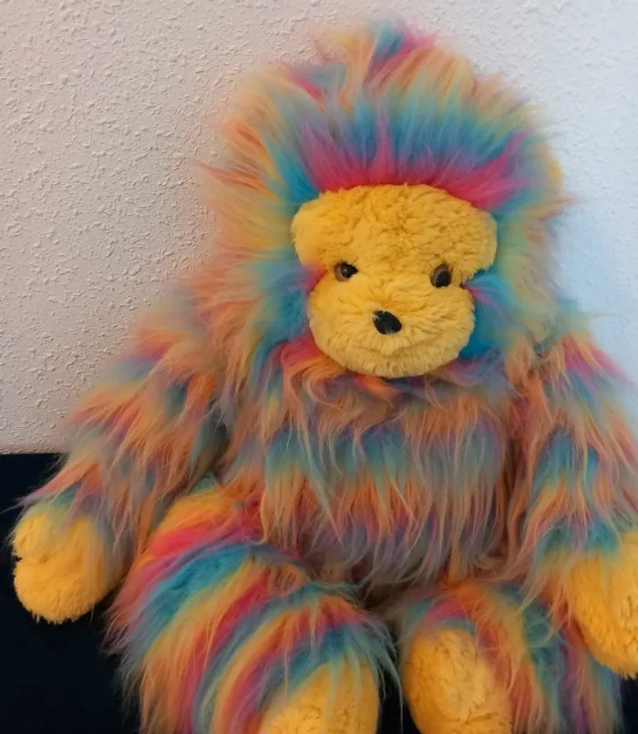 Peluche singe Ajena vintage 68cm multicolore - photo numéro 4