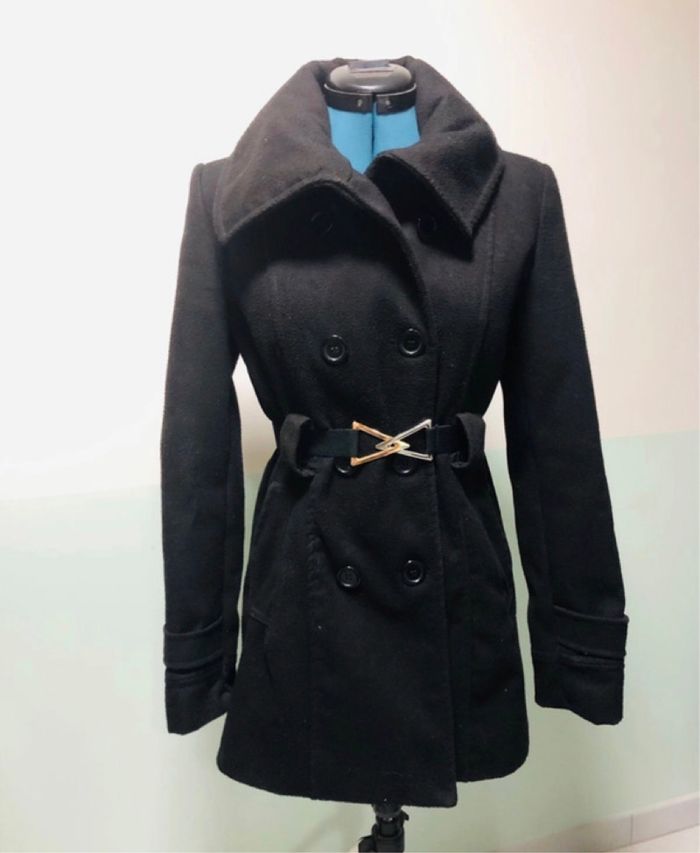 Manteau mi-long noir femme S 36 Tally weijl - photo numéro 4