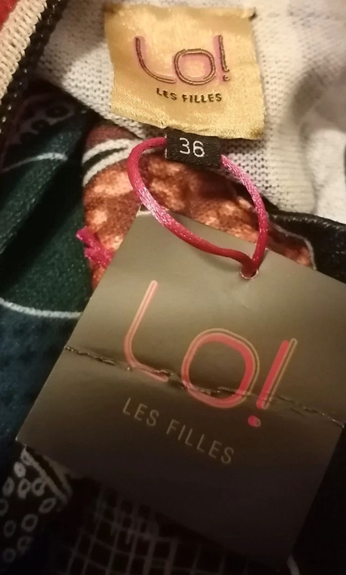 Robe ethniques fleurs noir multicolore taille 36 Lo! Les Filles - photo numéro 10