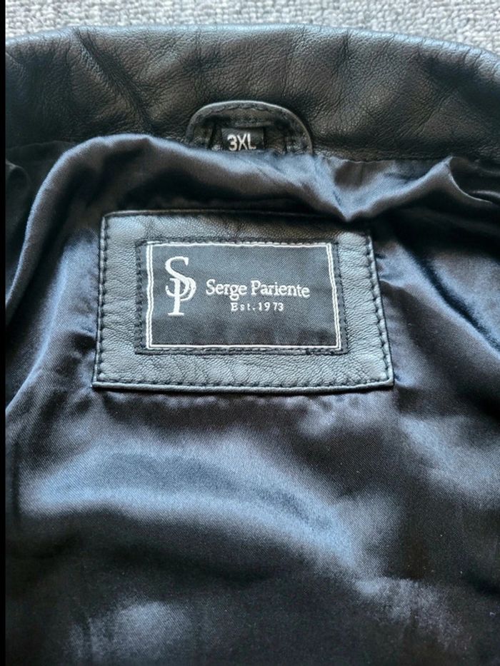 Veste Blazer en Cuir Véritable Serge Pariente - Noir - Taille 3XL - photo numéro 6