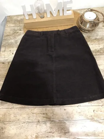 Jupe velours marron Marilyn Anselm Hobb’s