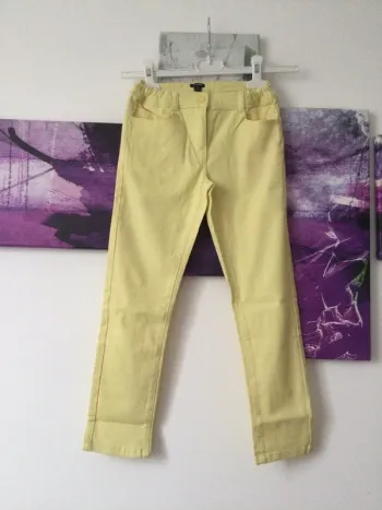 Pantalon jeans jaune 10 ans