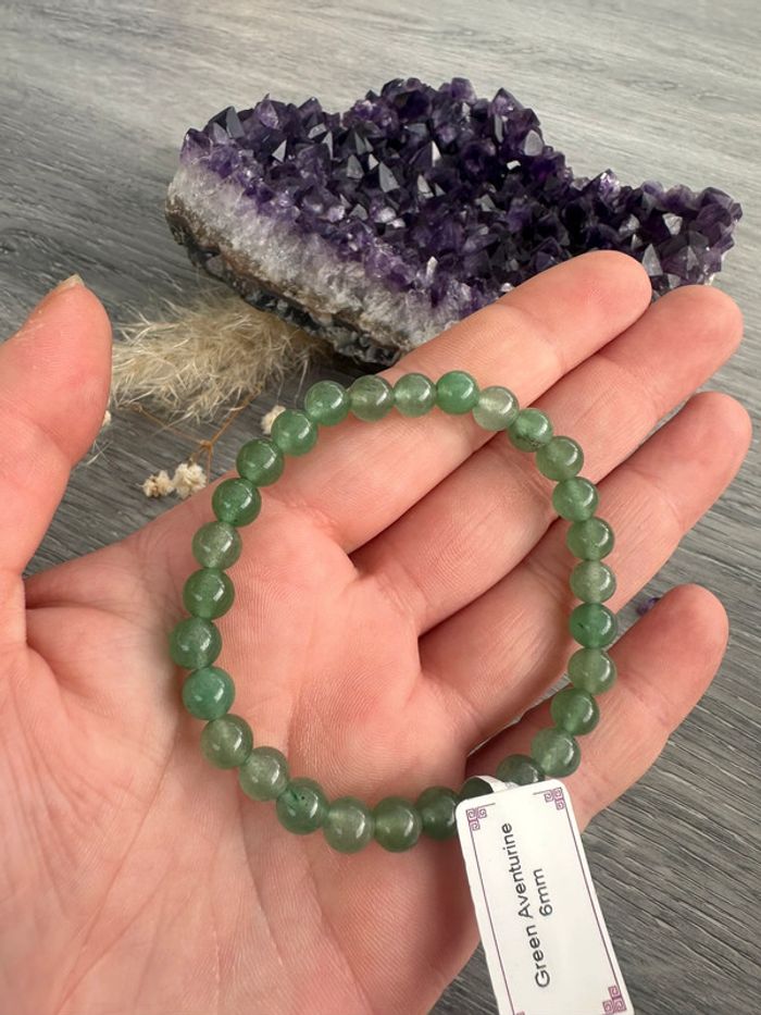 Bracelet en Aventurine véritable du Brésil - Pierre naturelle - photo numéro 4