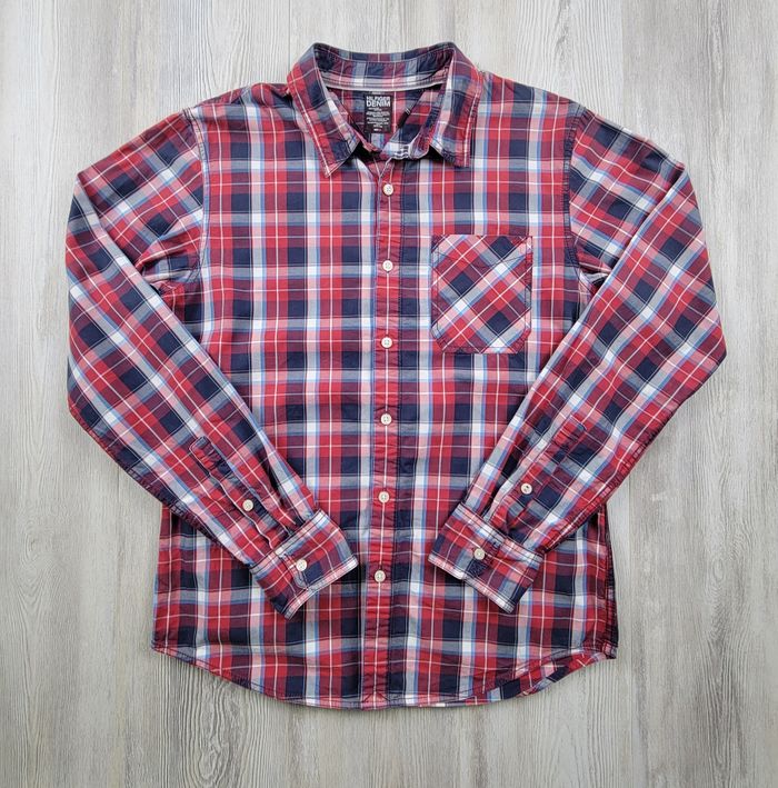 Chemise Hilfiger Denim – Carreaux Bleu/Blanc/Rouge – Taille M – Très Bon État - photo numéro 3