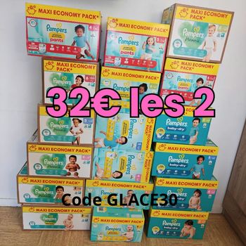 2 pack maxi pack Pampers 