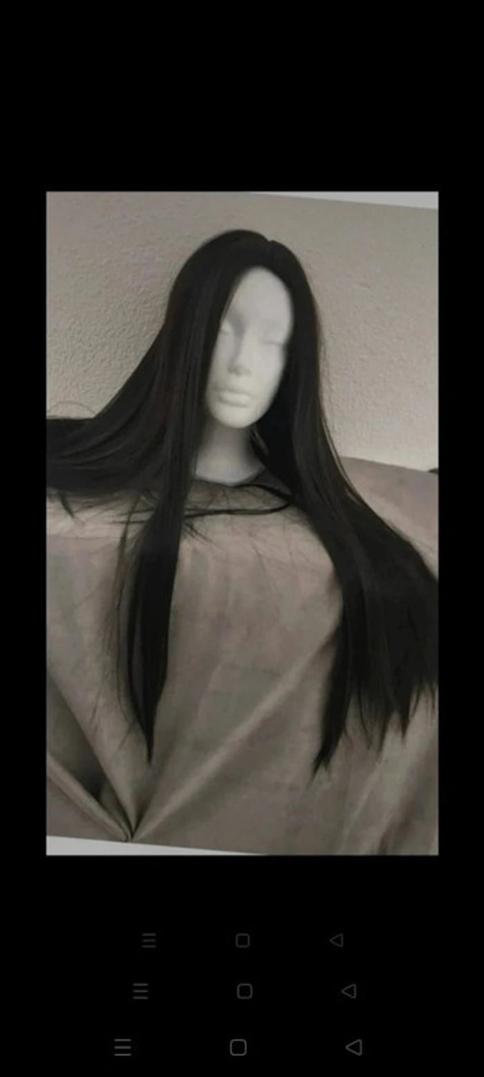 💯 promo 💯 Perruque Naturelle Noir Ébène Luxe - photo numéro 2