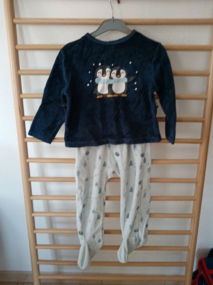Pyjamas 2 pièces mes petit cailloux pingouin
