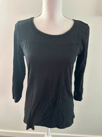 Blouse noire manches 3/4 Caroll T40 L