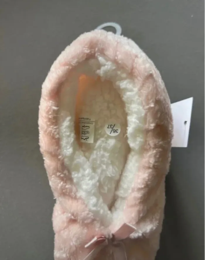 Chaussons femme fille taille 36 37 rose - photo numéro 4