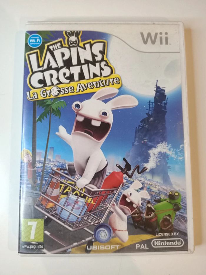Jeu Nintendo Wii les lapins crétins la grosse aventure - photo numéro 1
