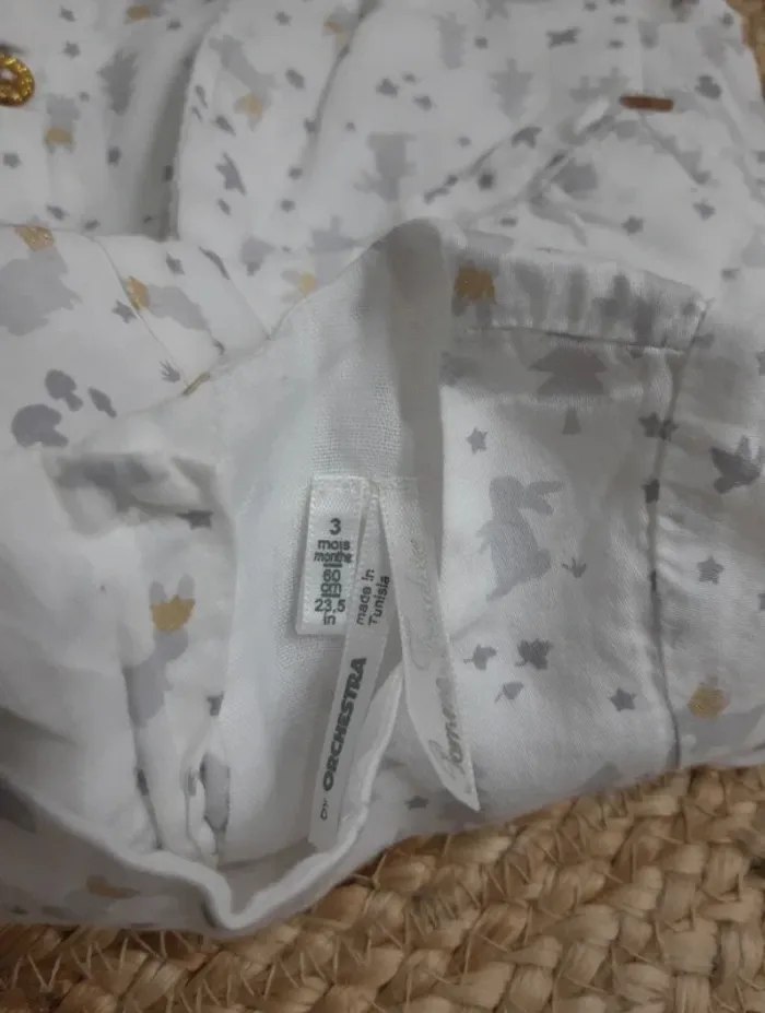 Tenue blouse à motif et tregging 3 mois - photo numéro 6