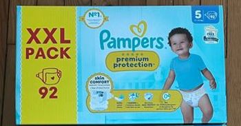 Pampers premium pack xxl 92 couches taille 5