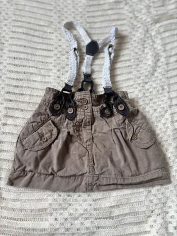 Jupe à bretelles fille 2 ans