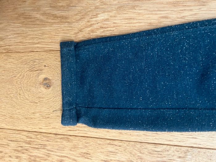 Pantalon de jogging marine à paillettes TAO 10 ans pantalon survêtement - photo numéro 6