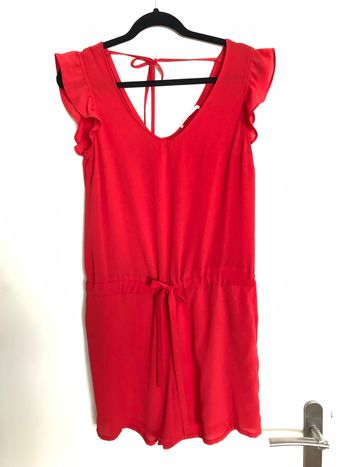 Combishort rouge taille 38