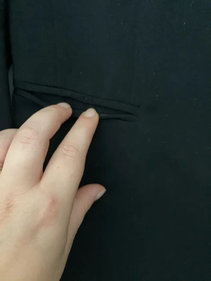 Veste blazer noire – marque Yugane – taille 38 - photo numéro 3