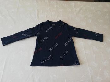 Tee shirt marine manches longues 4/5 ans Primark