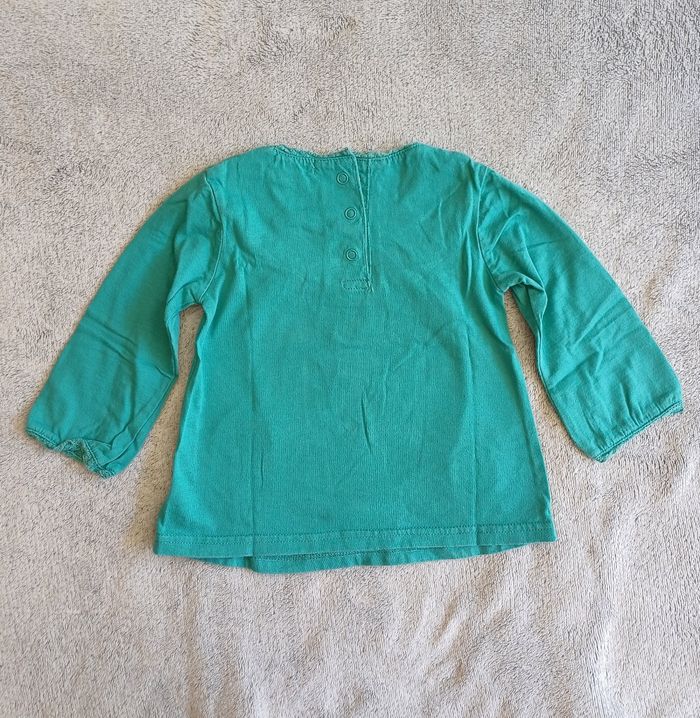 T-shirt manches longues vert - photo numéro 2