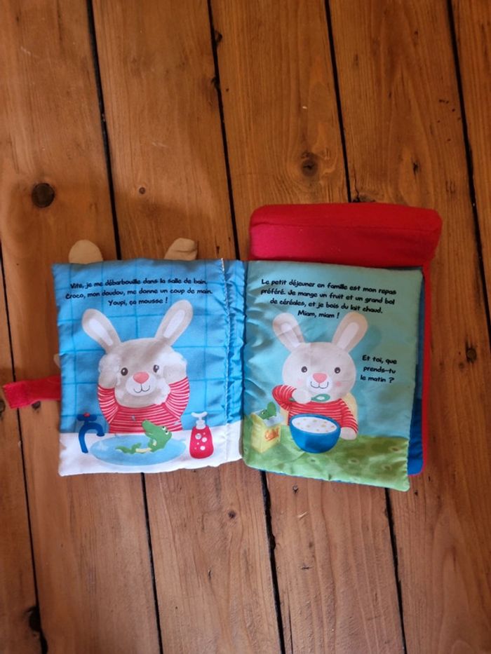 Livre avec doudou / peluche bonjour mon trésor - photo numéro 4