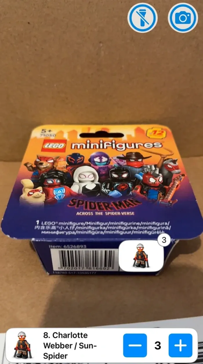 71050 LEGO Minifigures - spider-man