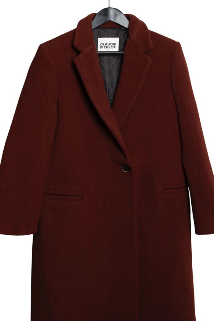 Manteau bordeaux Claudie Pierlot – Neuf avec étiquette – Taille XL - photo numéro 4