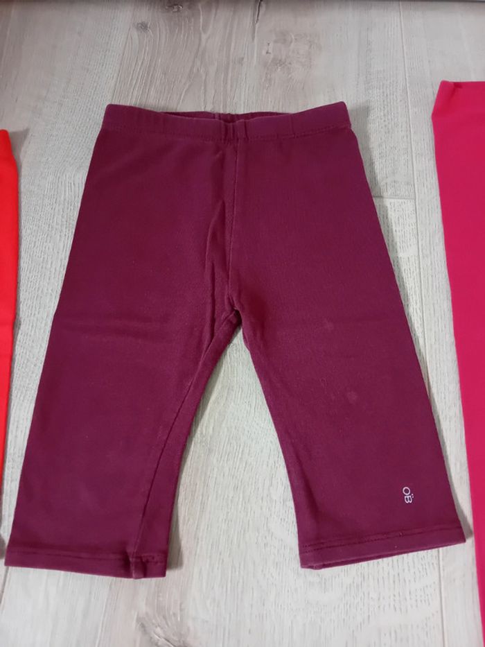 Lot 3 leggings courts et long fille 2 ans Okaïdi - photo numéro 3