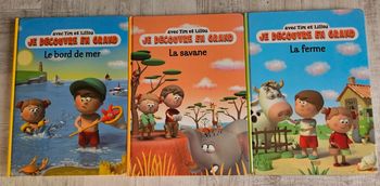 Lot de 3 grands livres pages cartonnés