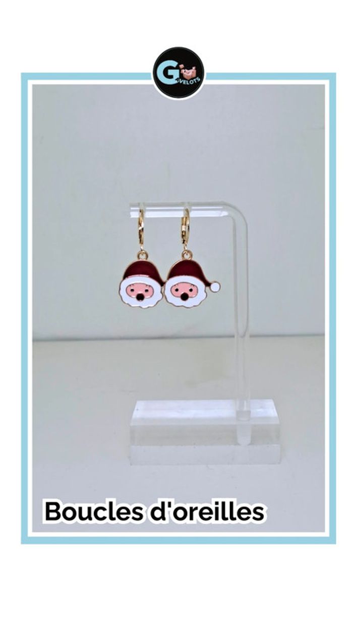 🦚Boucle d'oreilles père Noël