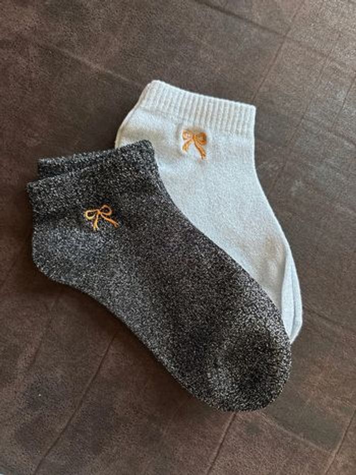 Lot de 2 paires de chaussettes paillettes - photo numéro 3