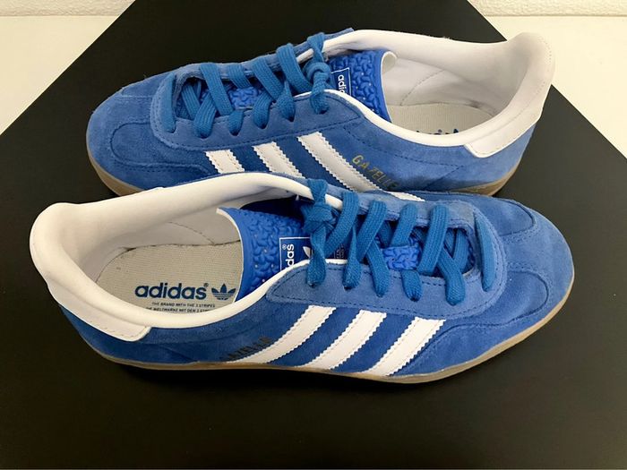 Adidas Originals Gazelle Indoor Blue Bird / White - photo numéro 4