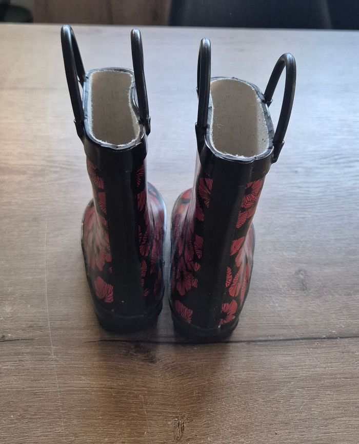 Bottes de pluie à fleurs T.21 🌸 - photo numéro 5