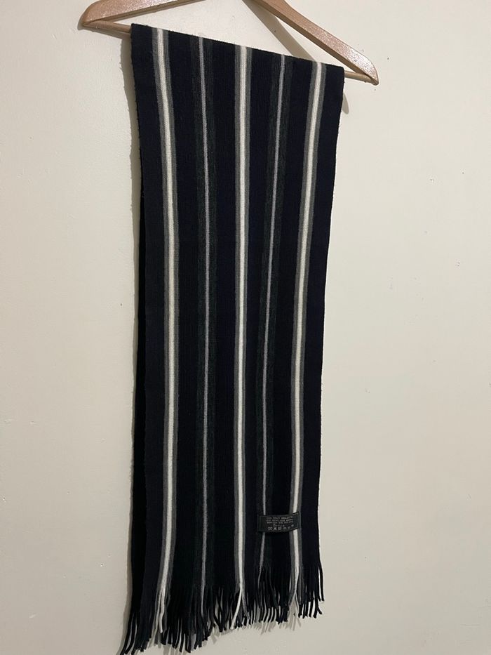 Écharpe rayer noir gris blanc Brice - photo numéro 2