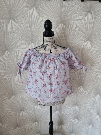 Jolie blouse manches courtes cache cache taille 38