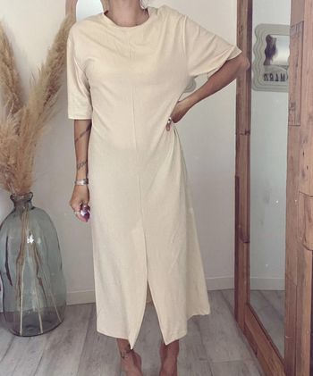 Robe longue beige écrue Zara taille S