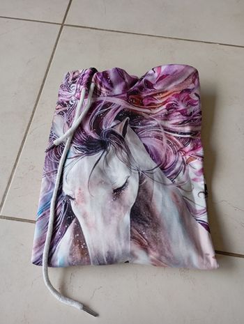 Sweat à capuche cheval taille S